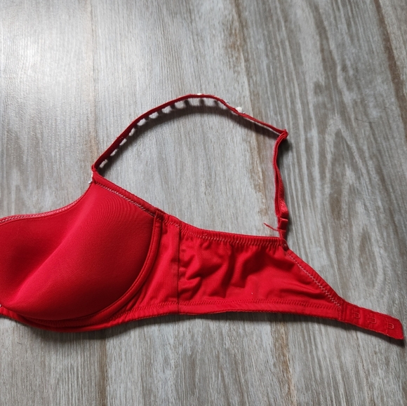 Intense By Marie Jo Red T Shirt Bra Underwire Colorful Detail Size 34B - Picture 5 of 10